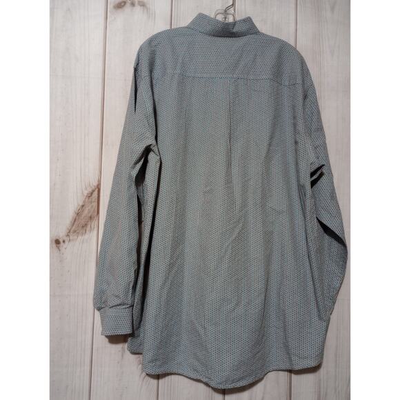 Cinch Shirt Men's Extra Large Blue Button Front Long Sleeve - Picture 2 of 8